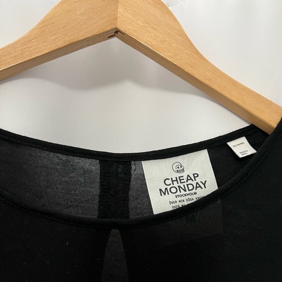 Cheap Monday Avant Black Tee Size Medium - Picture 6 of 9